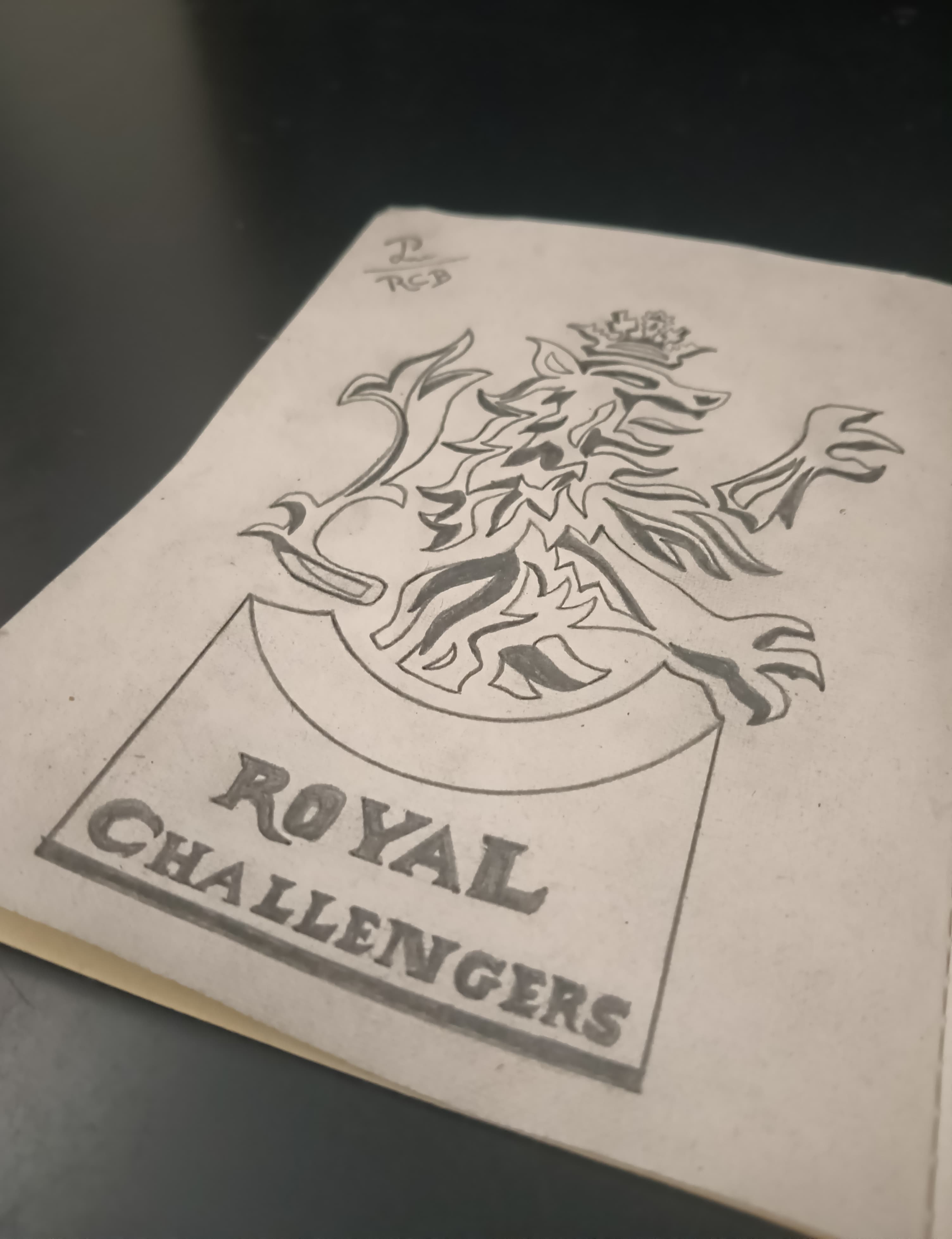 RCB Logo Sketch